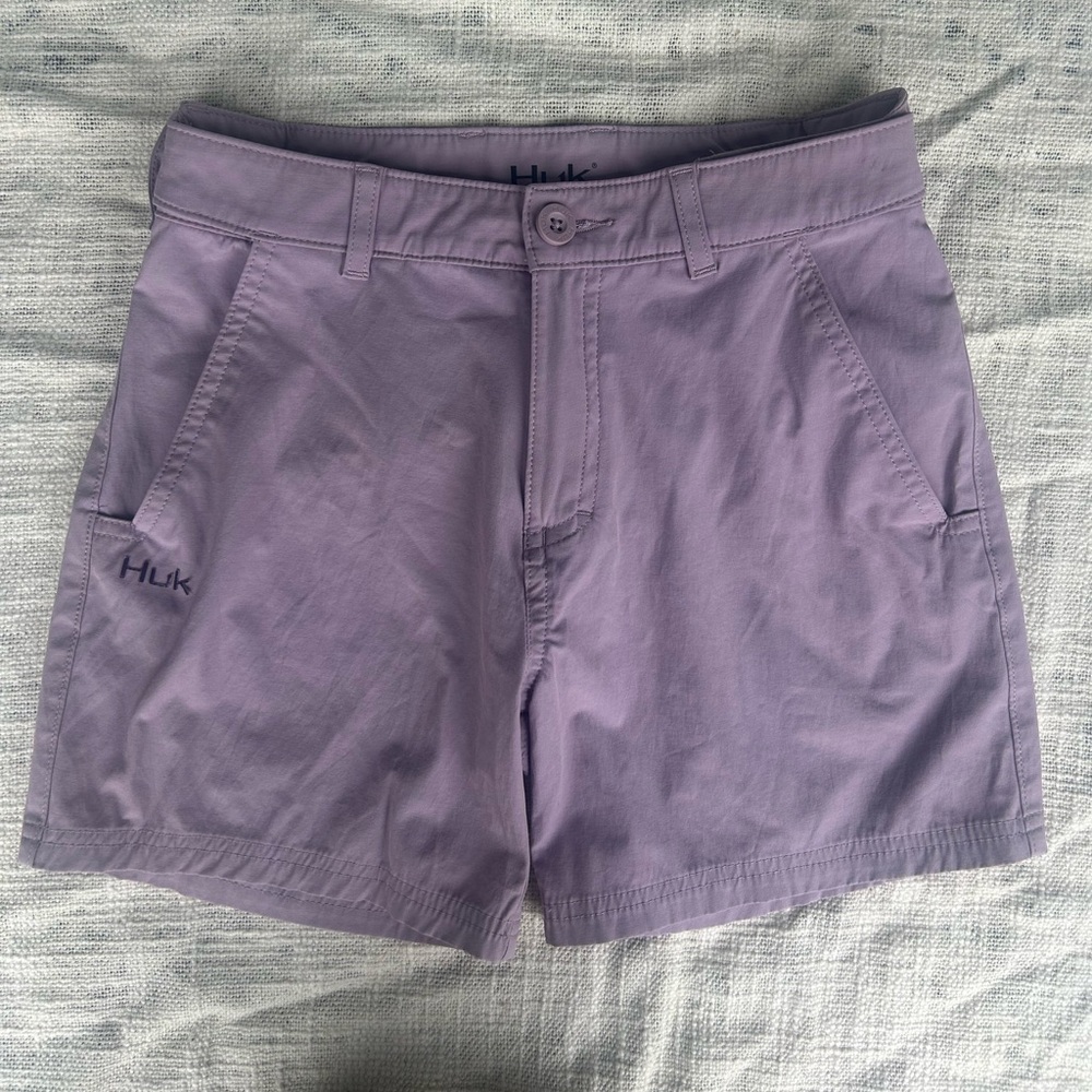 Huk Light Purple fishing Shorts